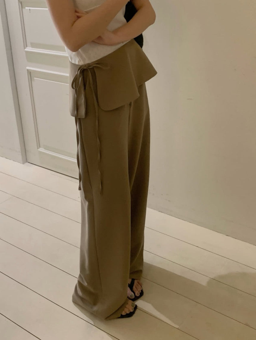 wrap slacks set-3col