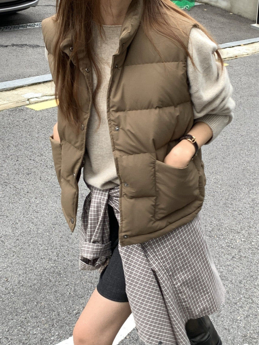 Bloom duckdown vest-3col