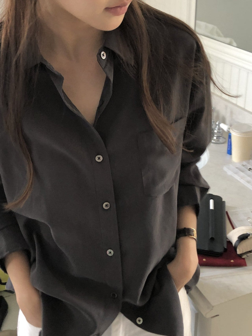 Lumiere napping tencel shirt-4col