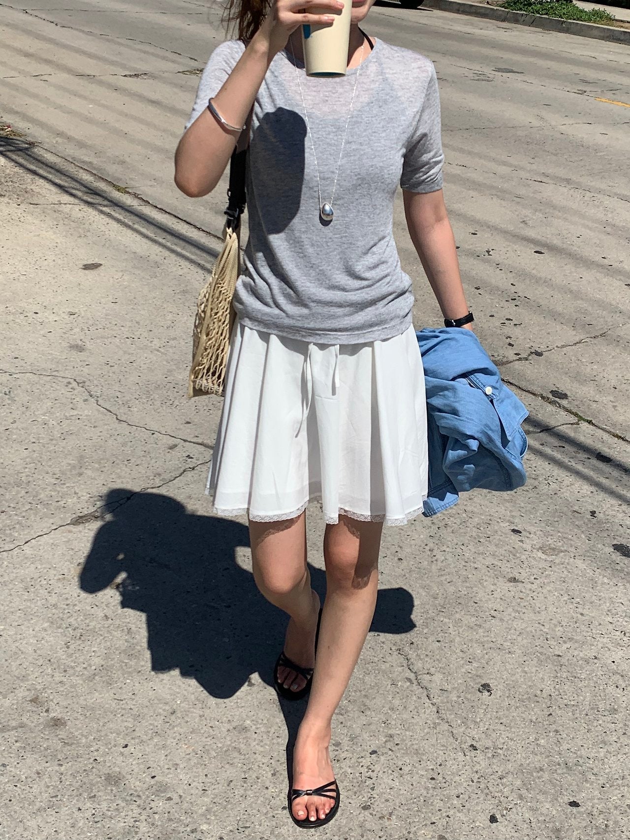 Nuel layered sleeveless&sleeve T set-3col