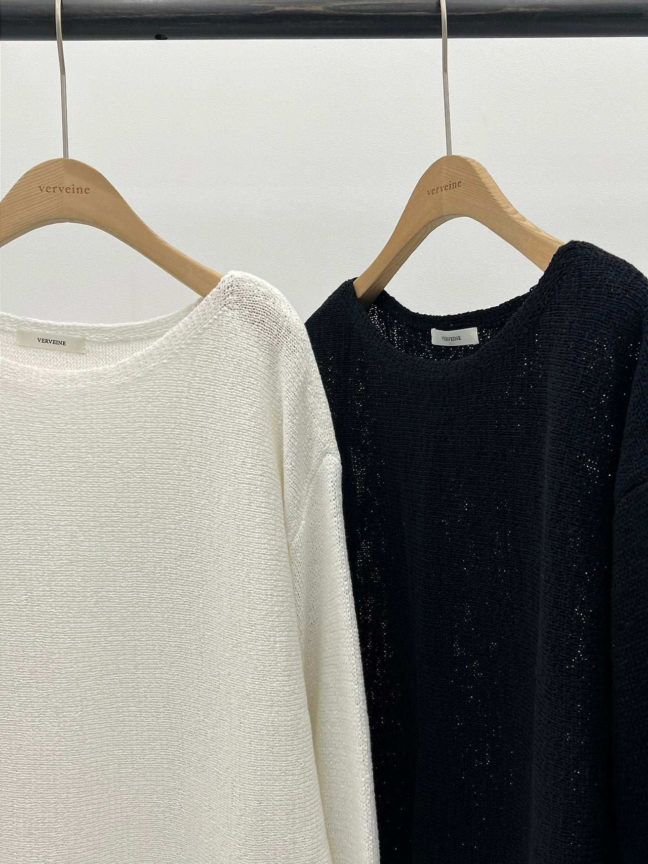 Sia paper boat-neck box knit-2col
