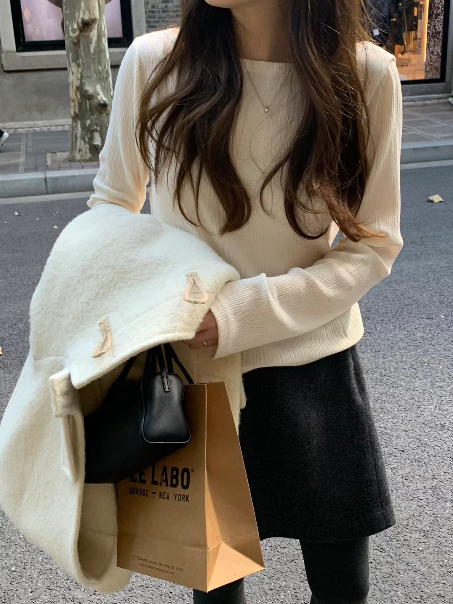 Ounce pleats boat nack T-2col