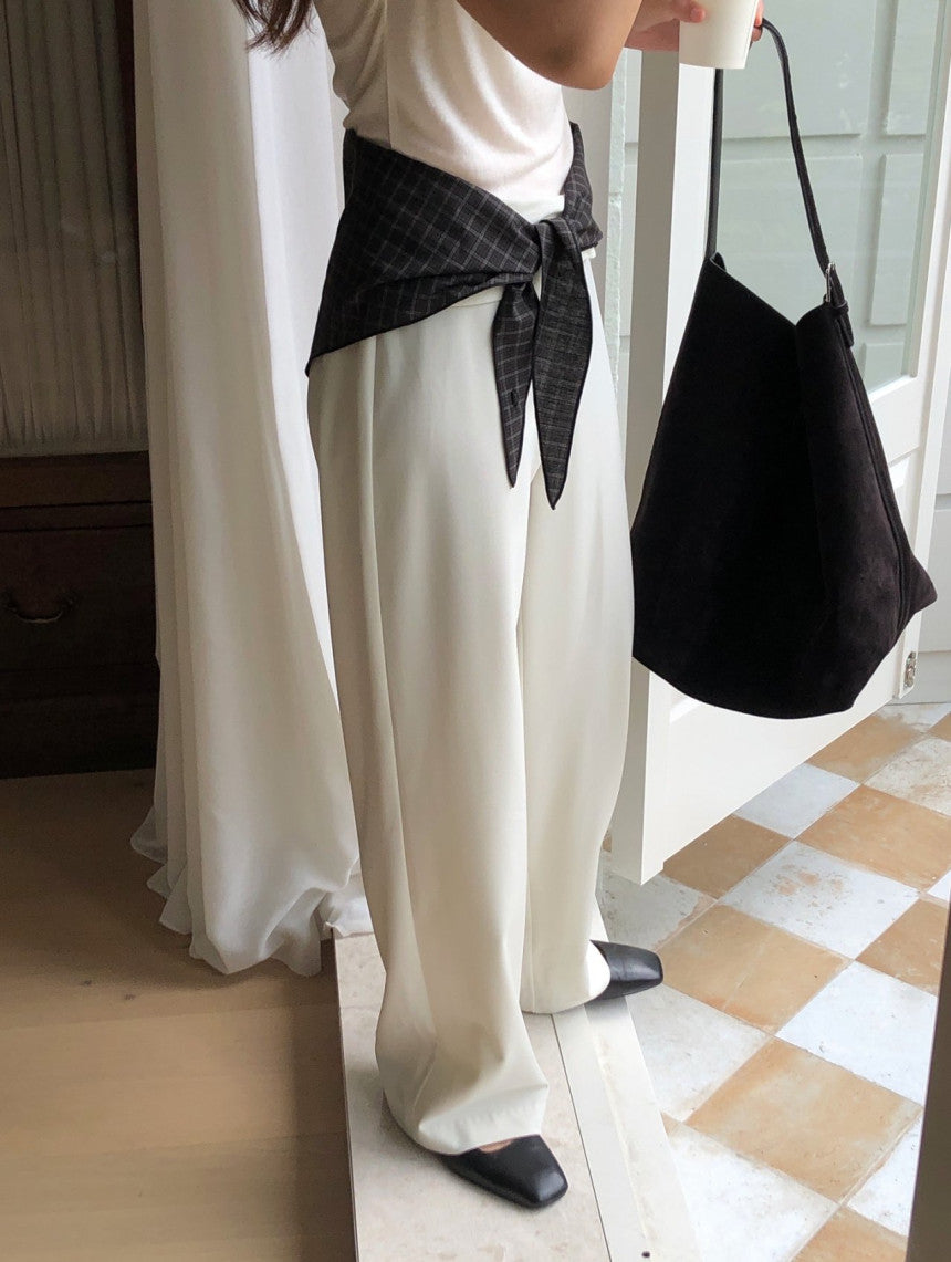 Row flare slacks-3col