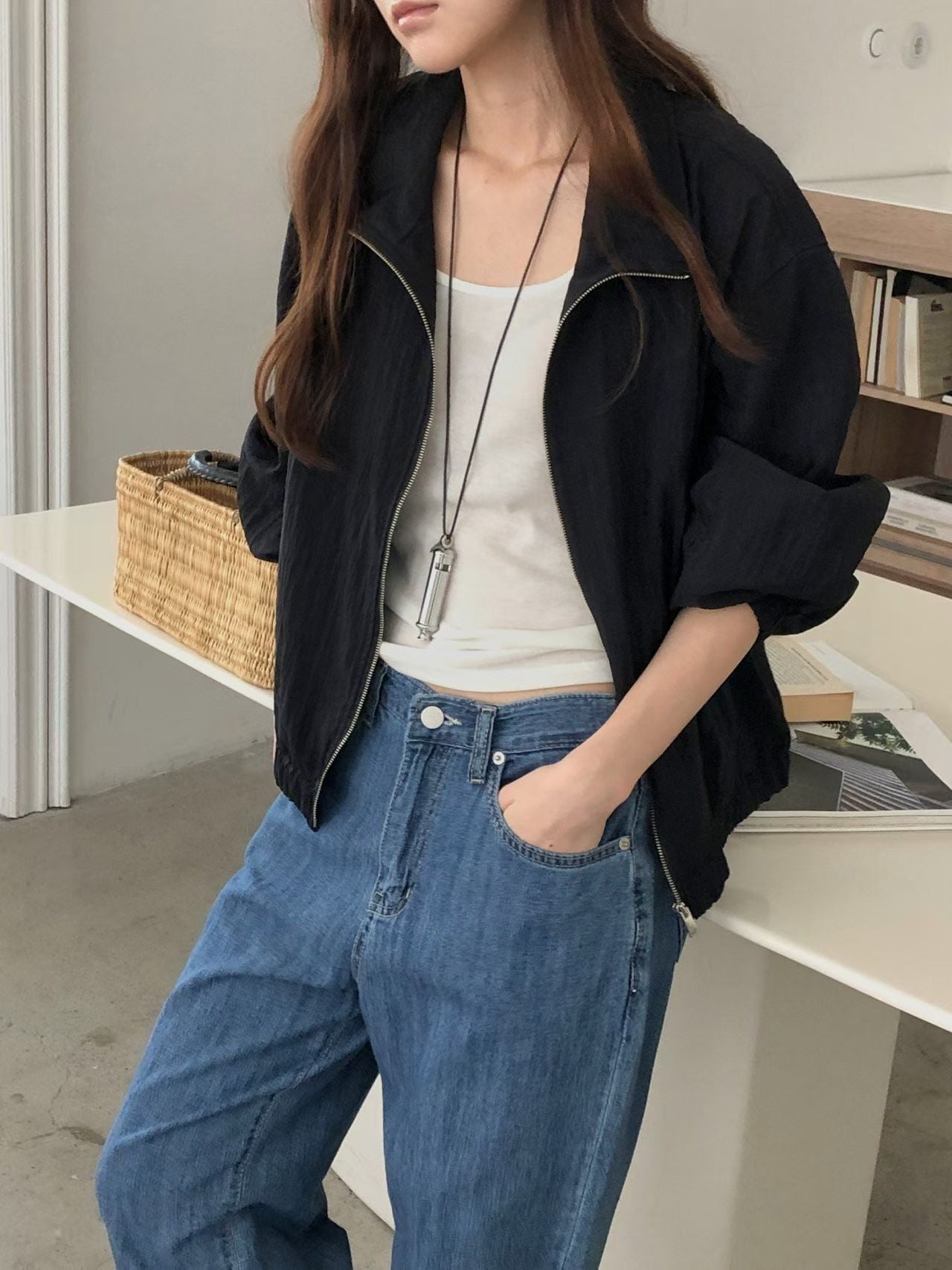 summer zip up jumper-2col