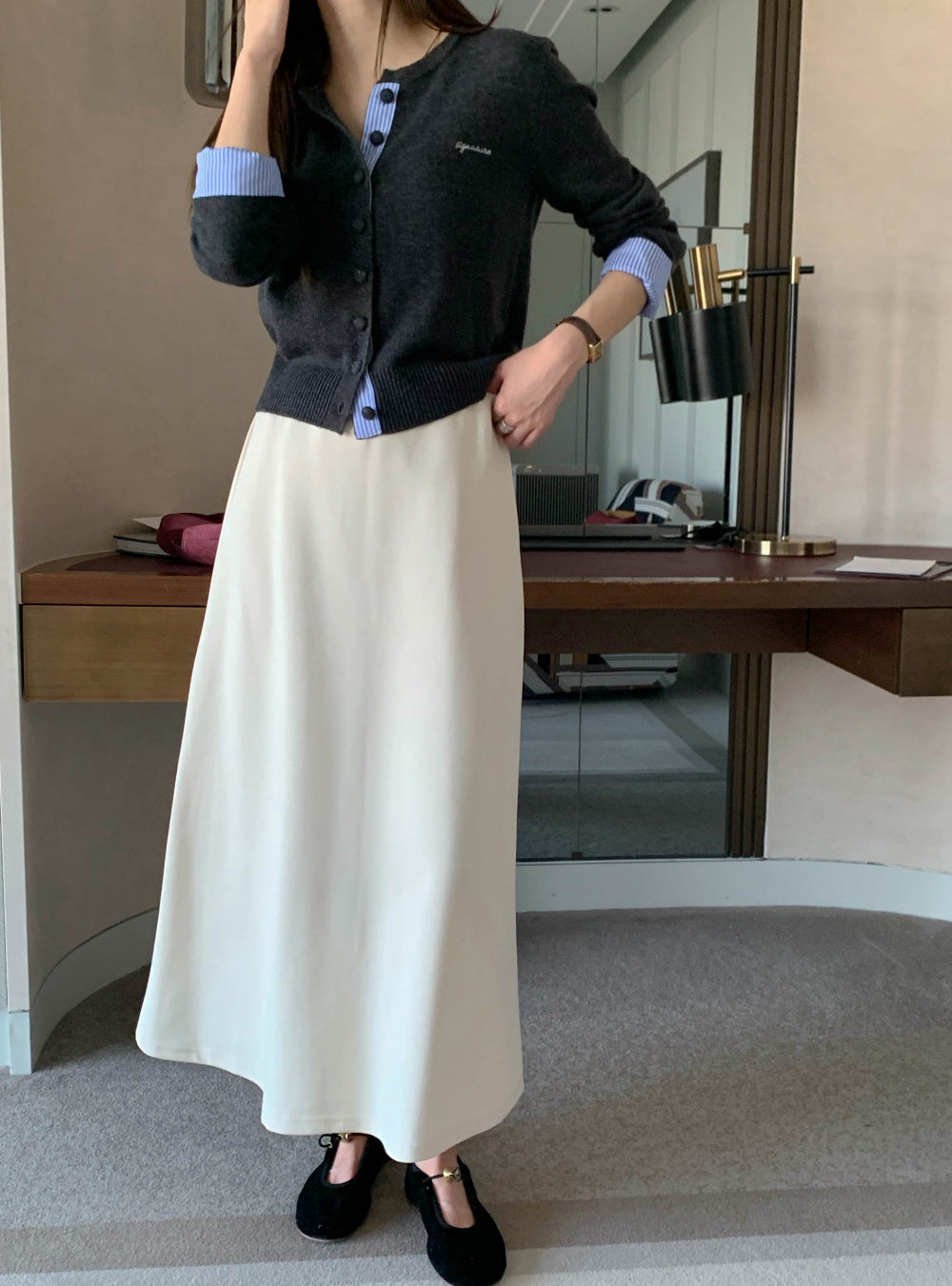 Macaron banding skirt-4col