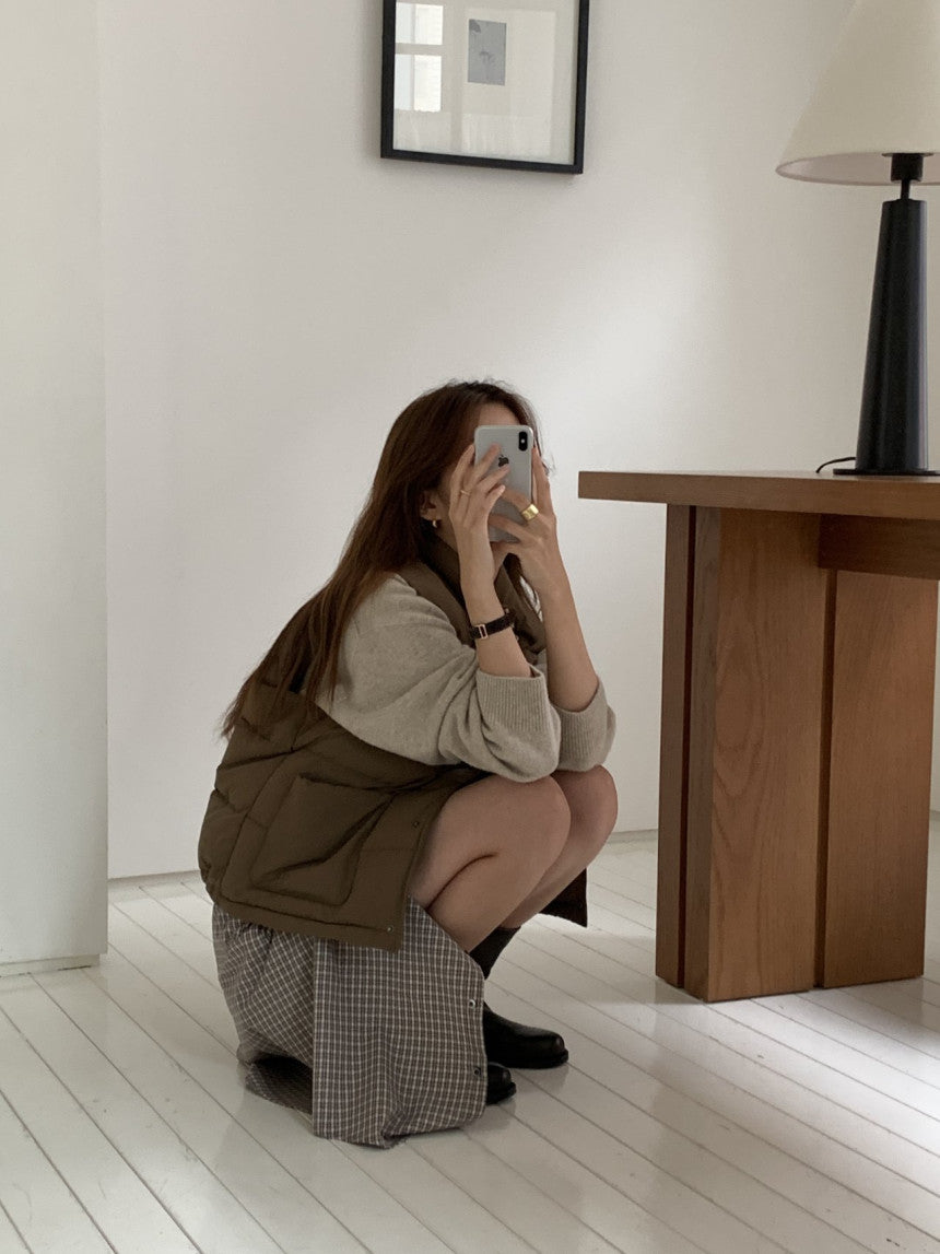 Bloom duckdown vest-3col