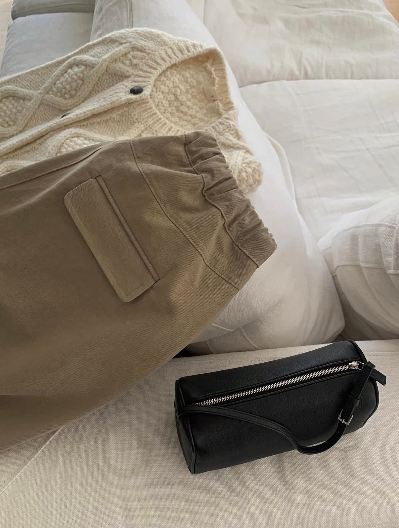 liter dover peach gimo bandding pants-2col