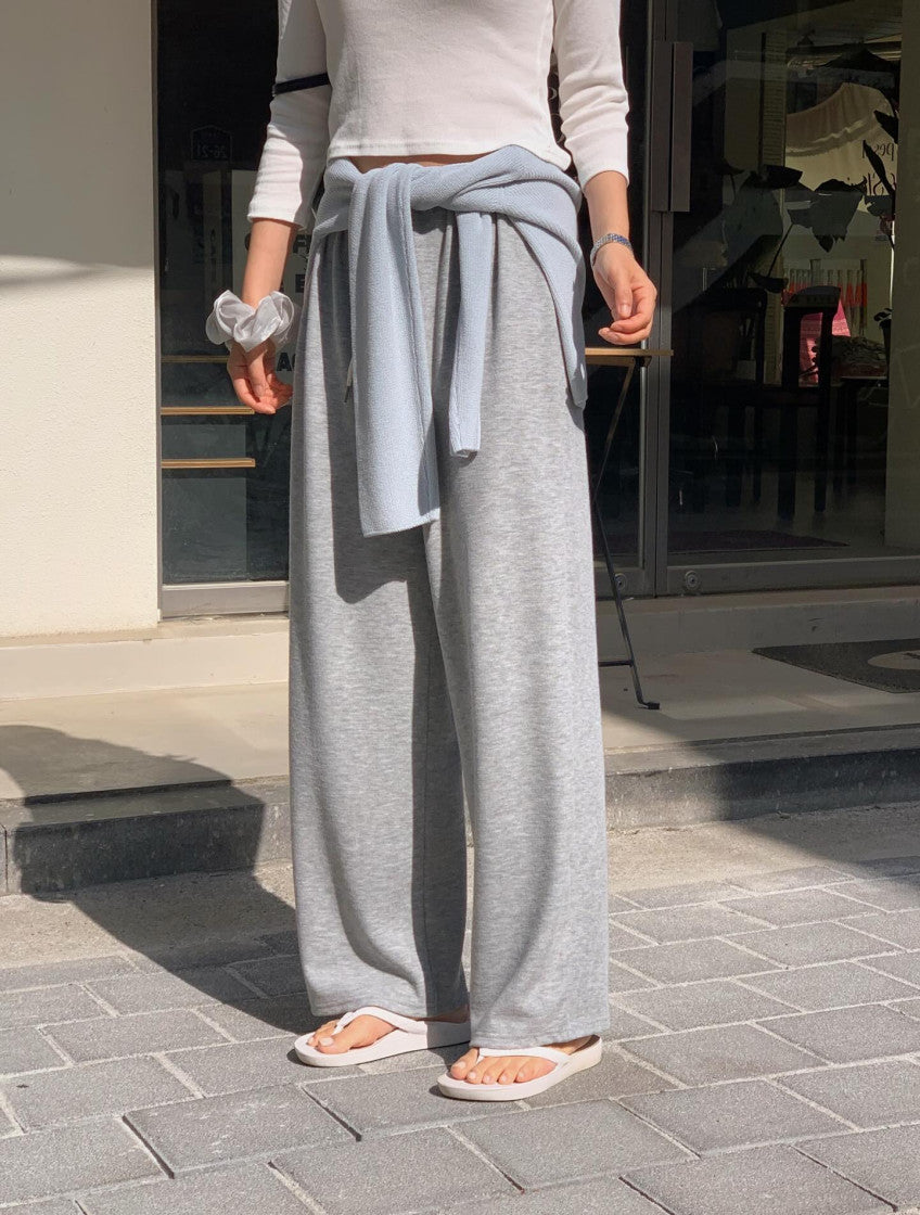 liter lounge air staight pants-3col