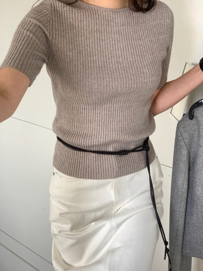 Louis rib half knit-4col
