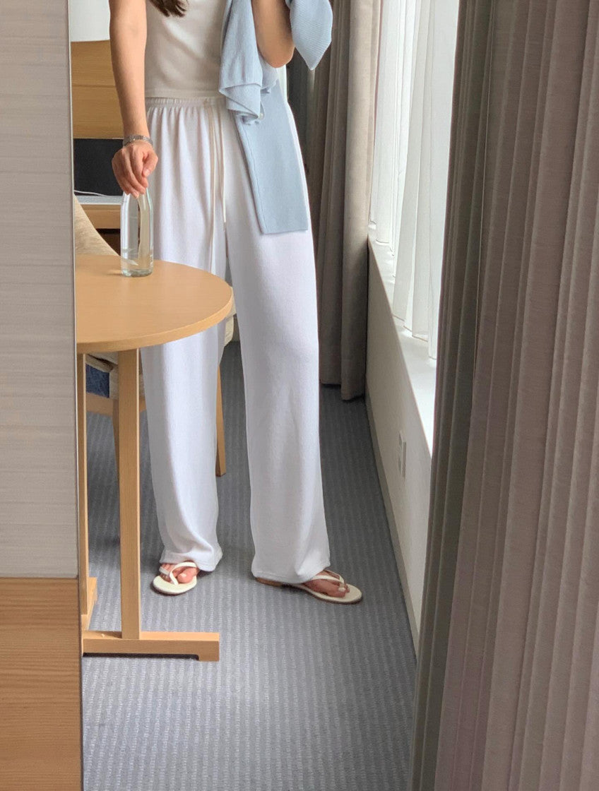 liter lounge air staight pants-3col