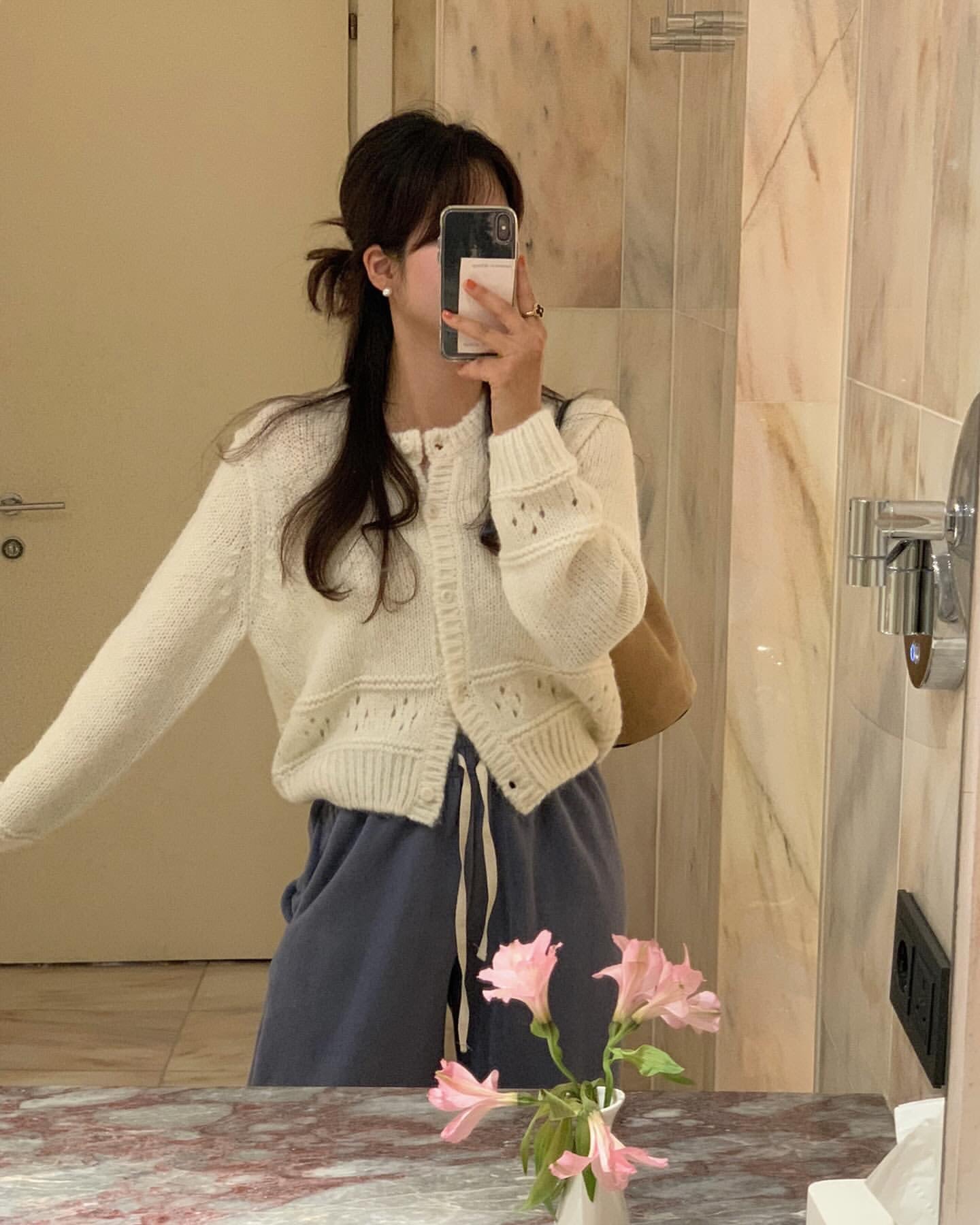 Maple alpaca cardigan-3col