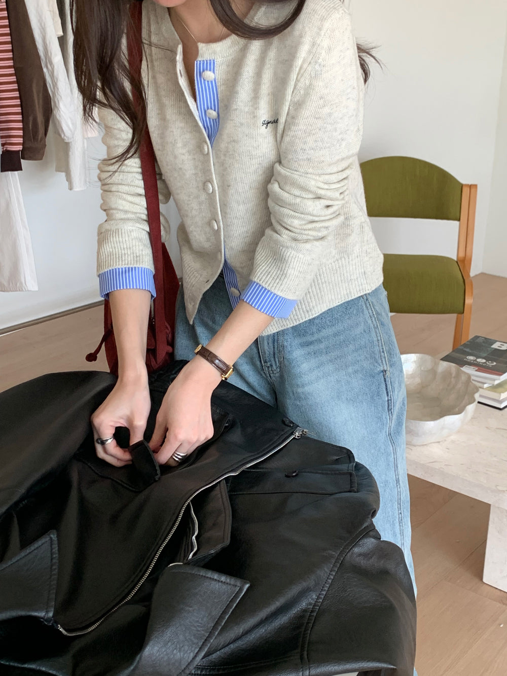 ami s.t cardigan-3col