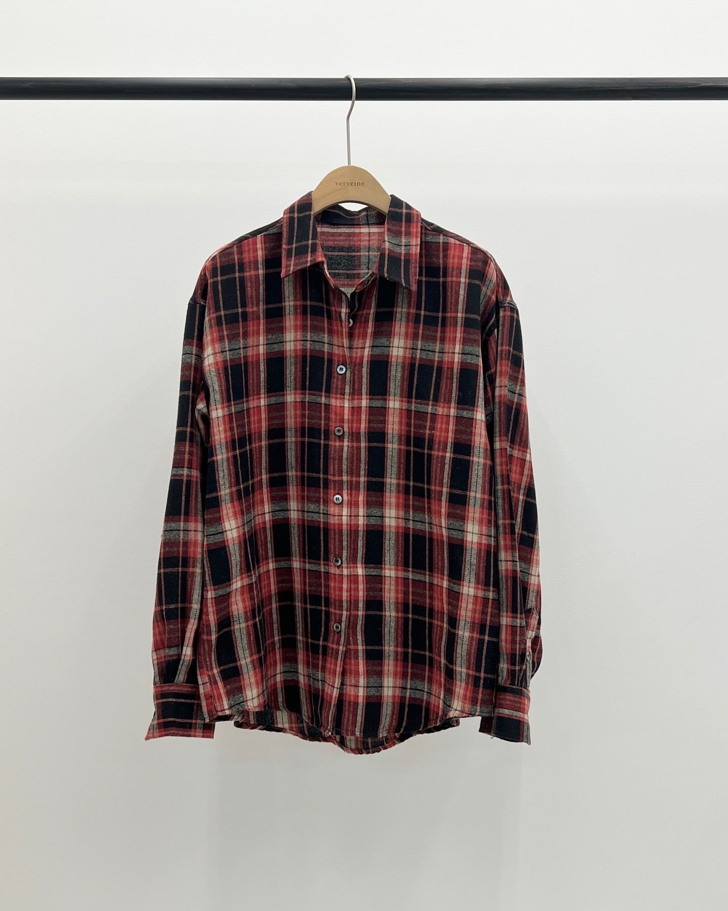 Deven tatan check shirt-2col