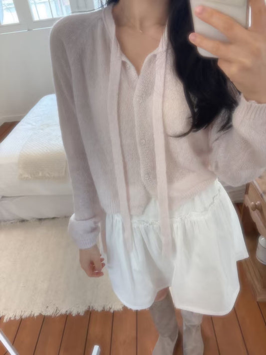 mamel alpaca tie cardigan-2col