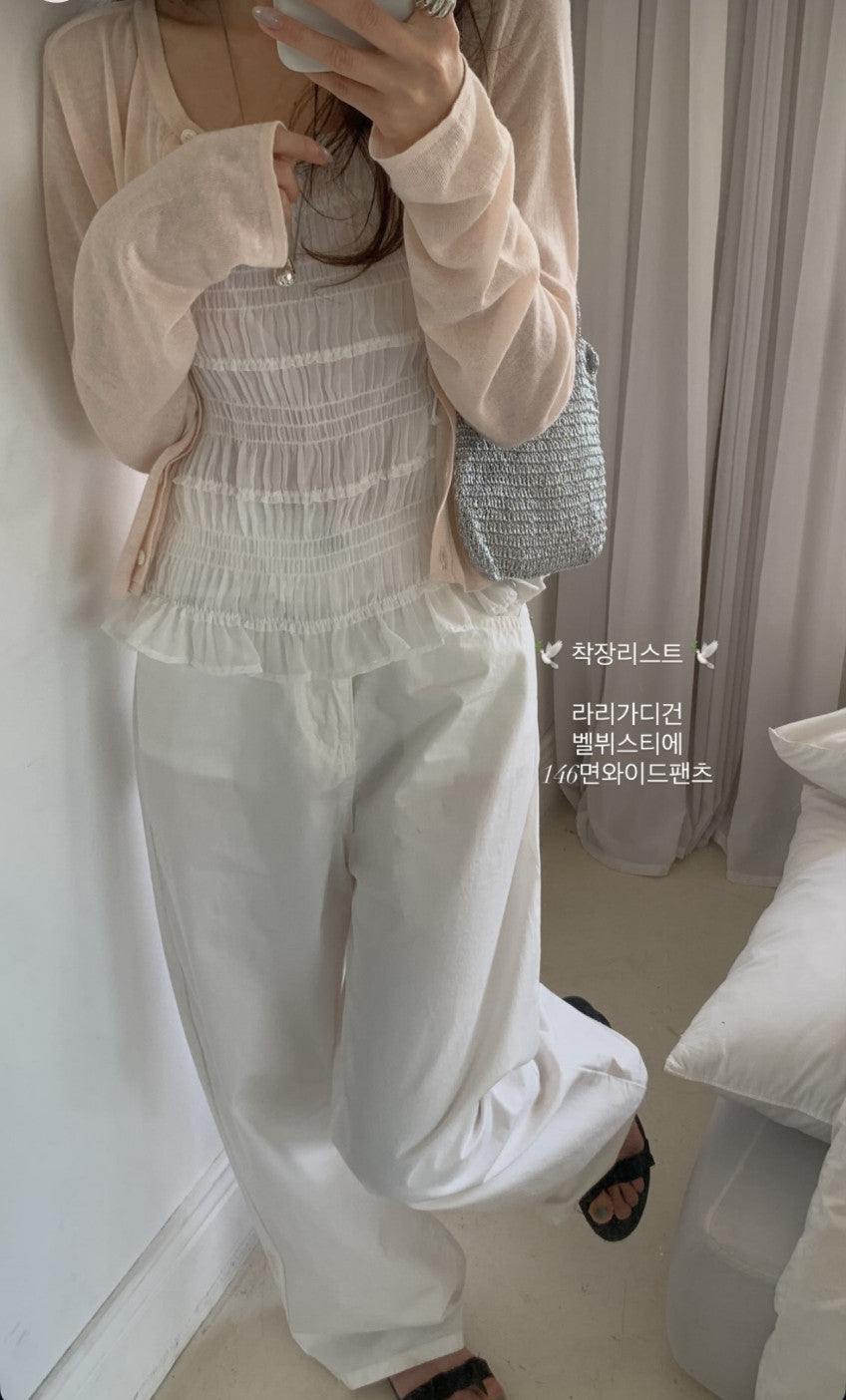 rari linen cardigan-4col