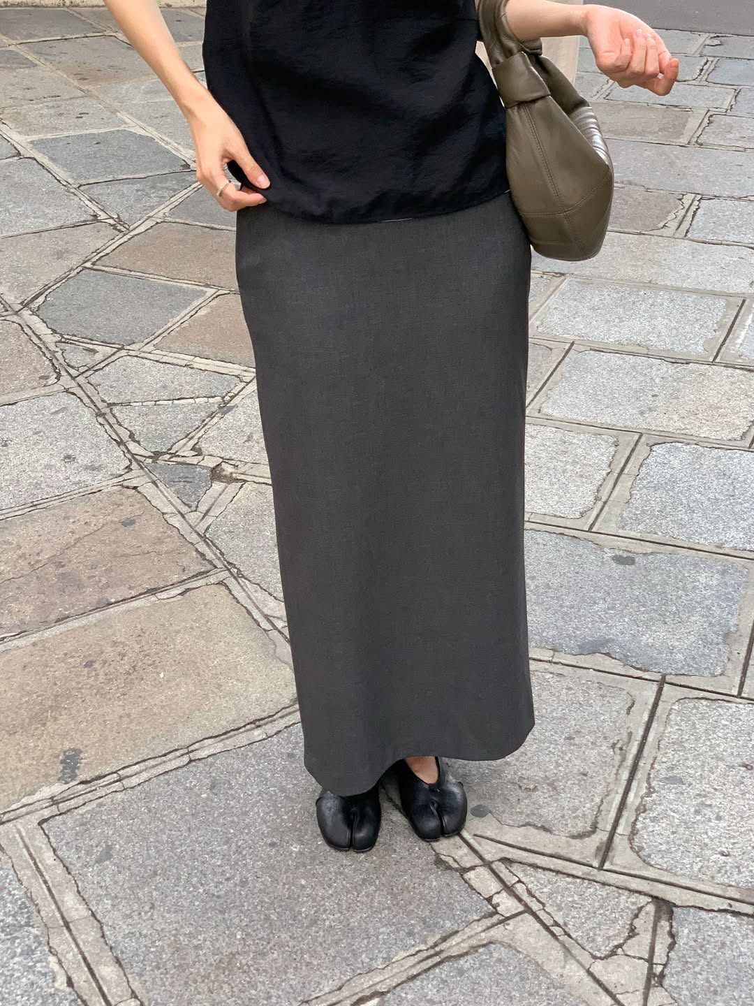 Viola H-line long skirt-2col