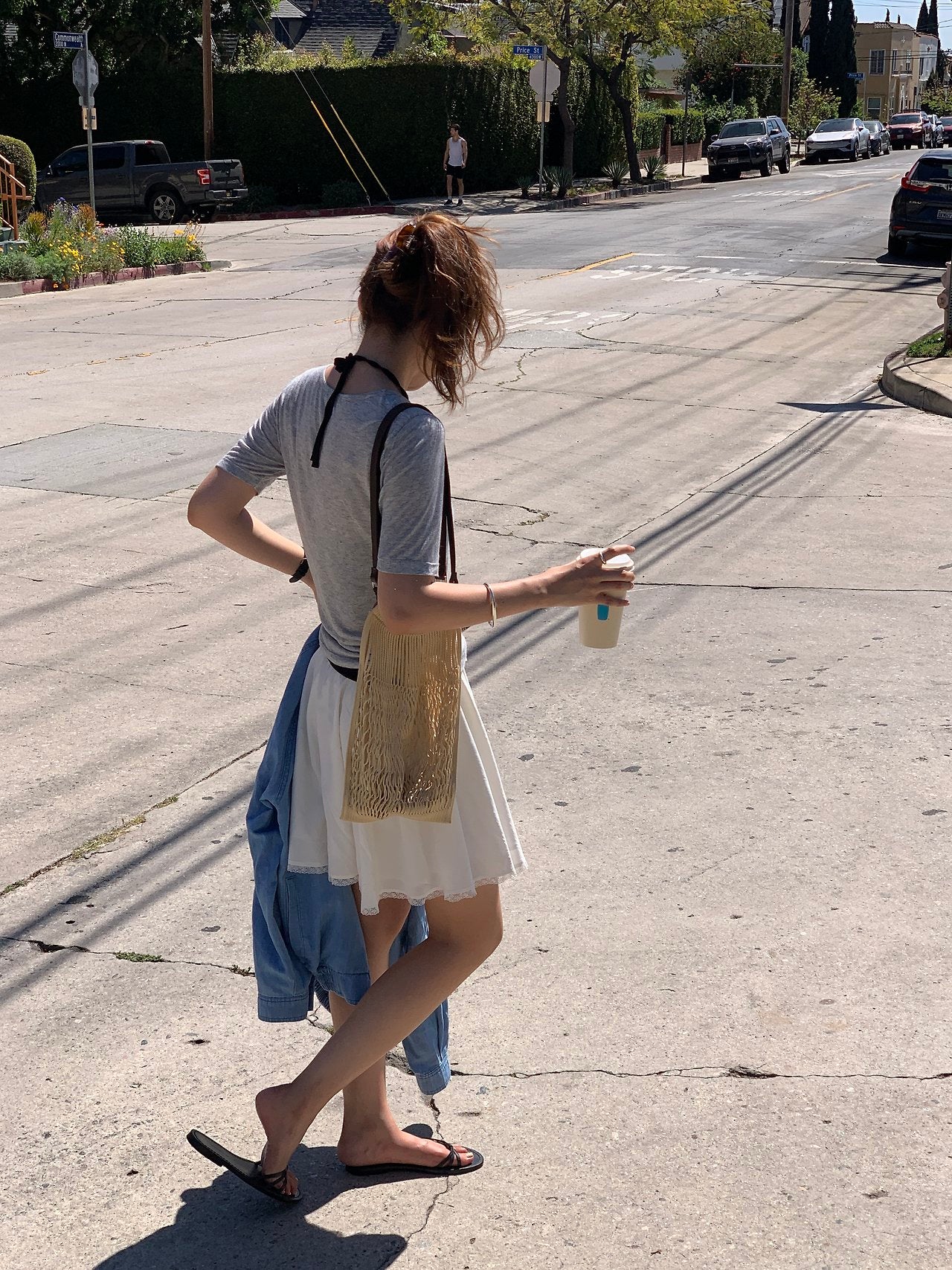 Nuel layered sleeveless&sleeve T set-3col