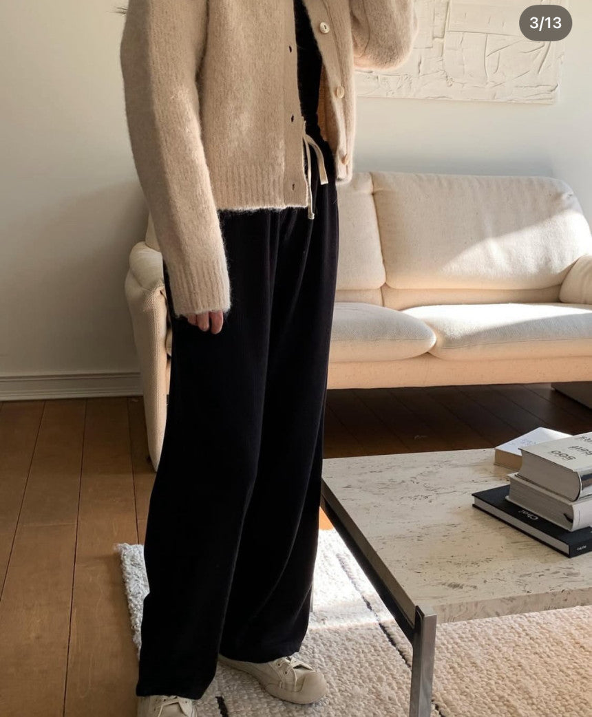 winter gimo Relaxed pants-4col