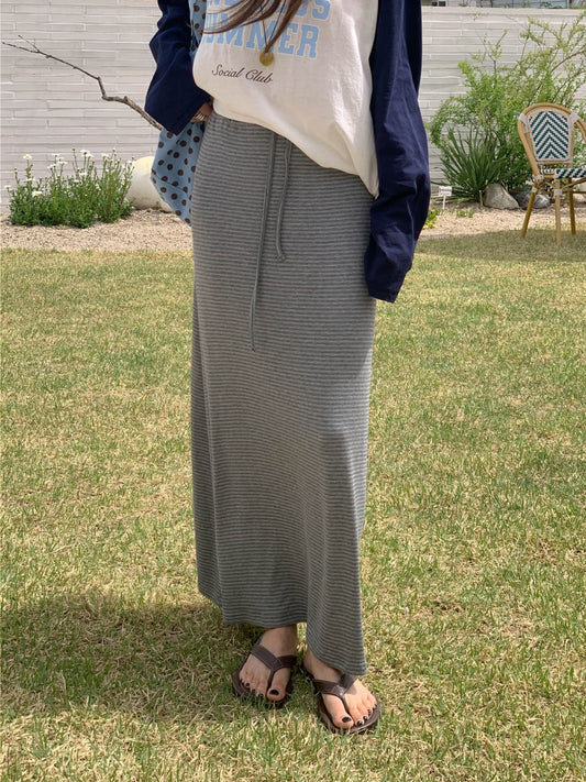 tencel long skirt-6col