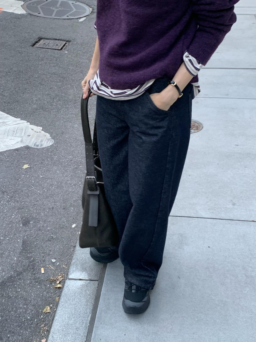 Roots wide inner gimo denim