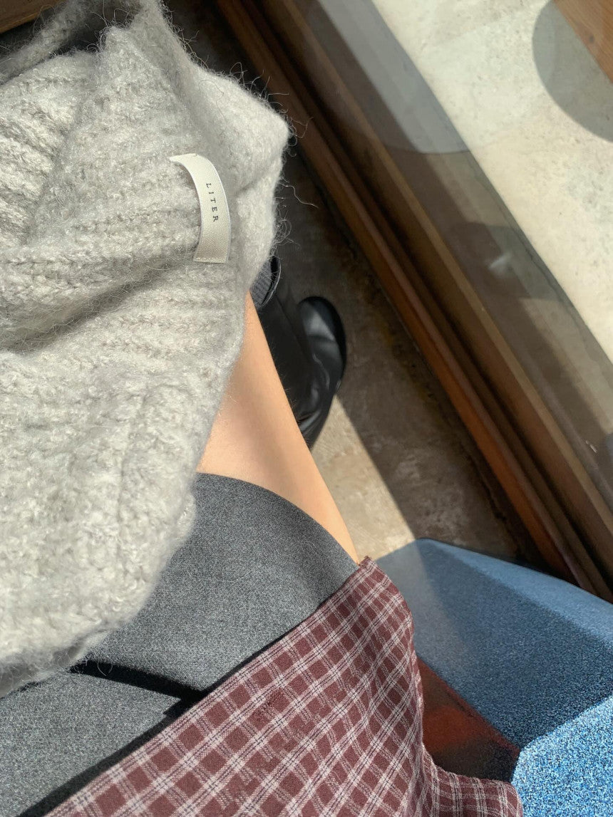 liter daina alpaca v neck knit-3col