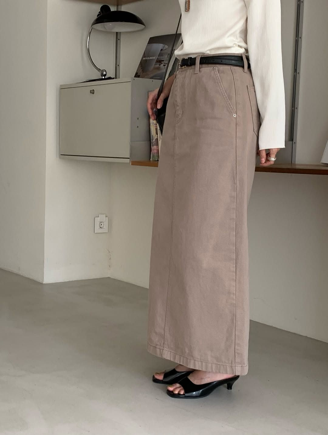 Marie vintage A-line skirt-2col