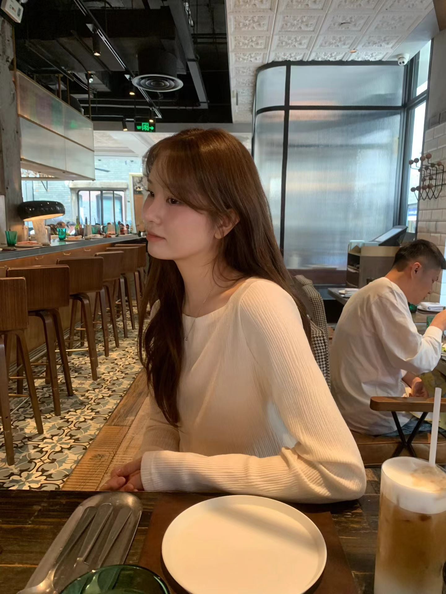 Ounce pleats boat nack T-2col