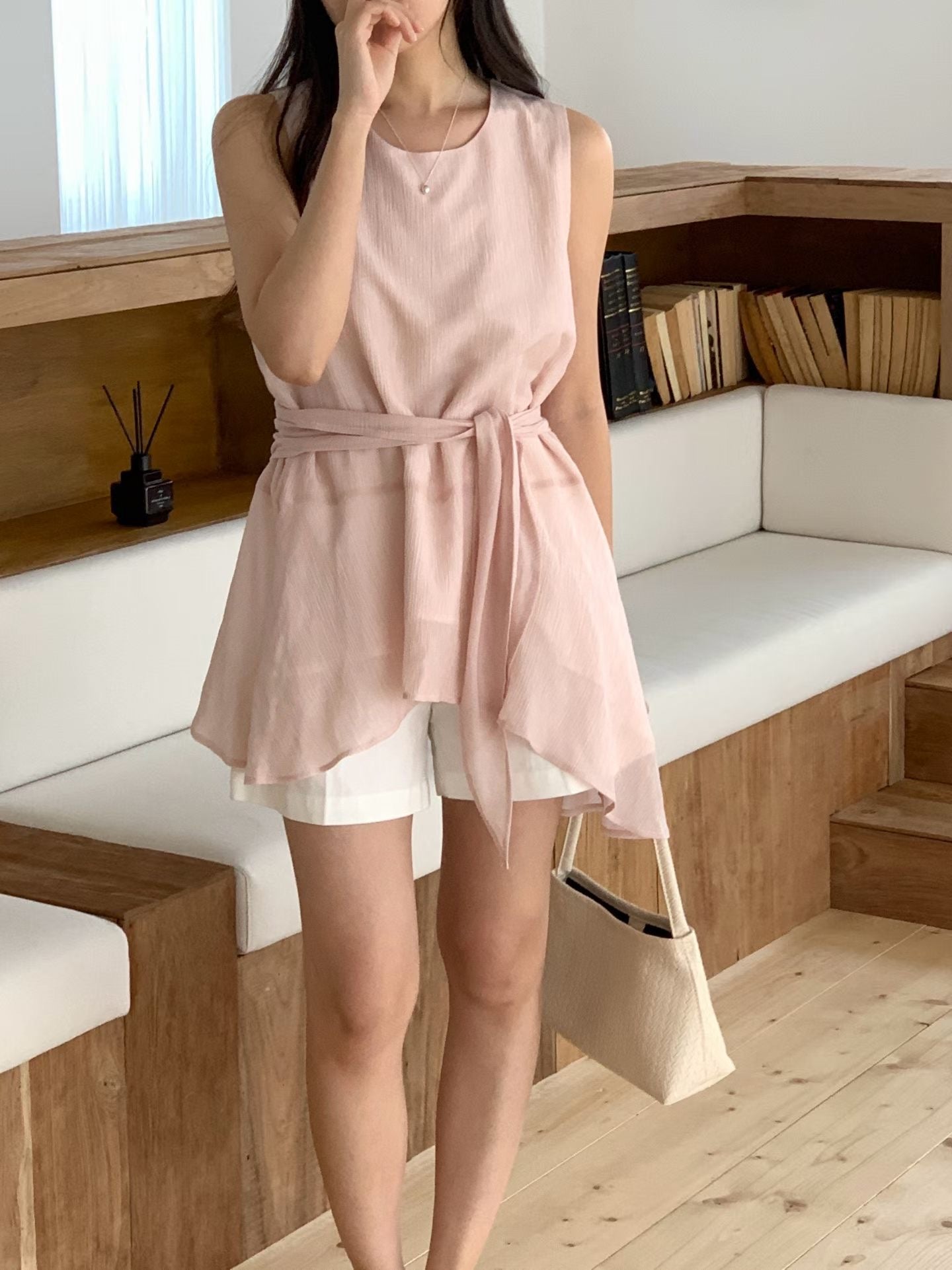 loveme strap blouse-2col