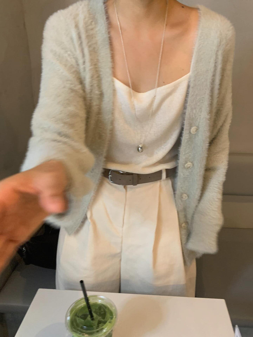 liter mog real leather suede belt