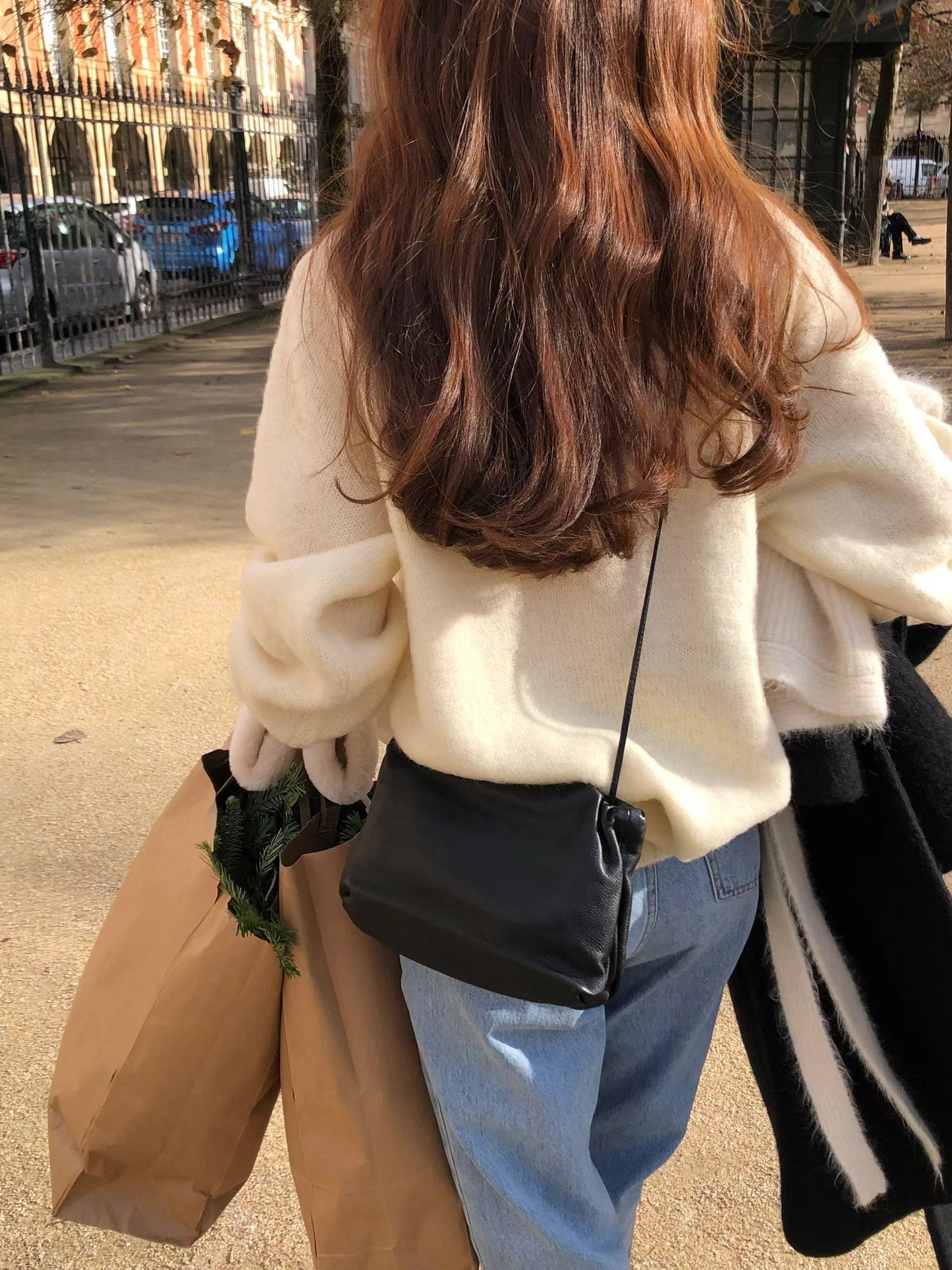 Ounce rosy brush shagidog knit-3col