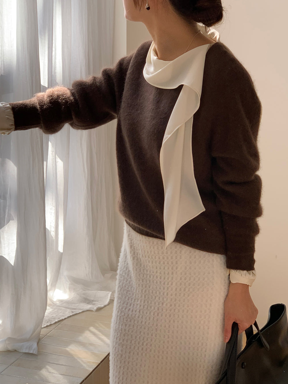 house tie blouse-3col