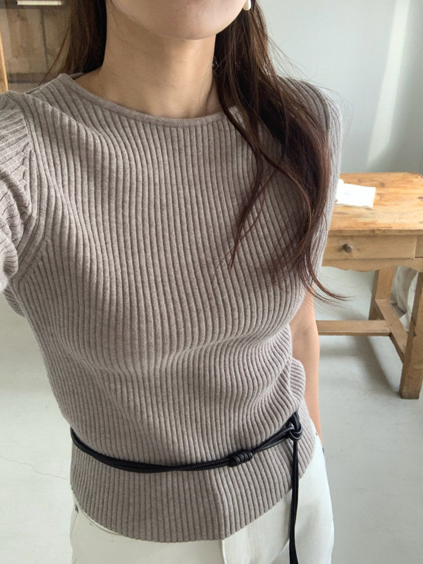 Louis rib half knit-4col