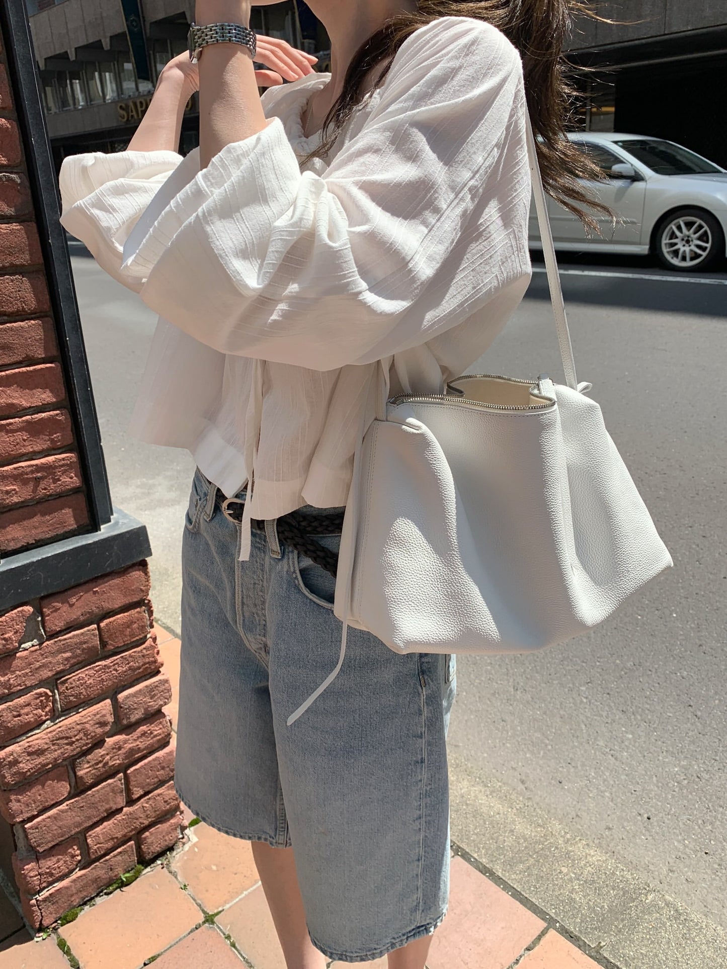 Milky Bolero Blouse-2col