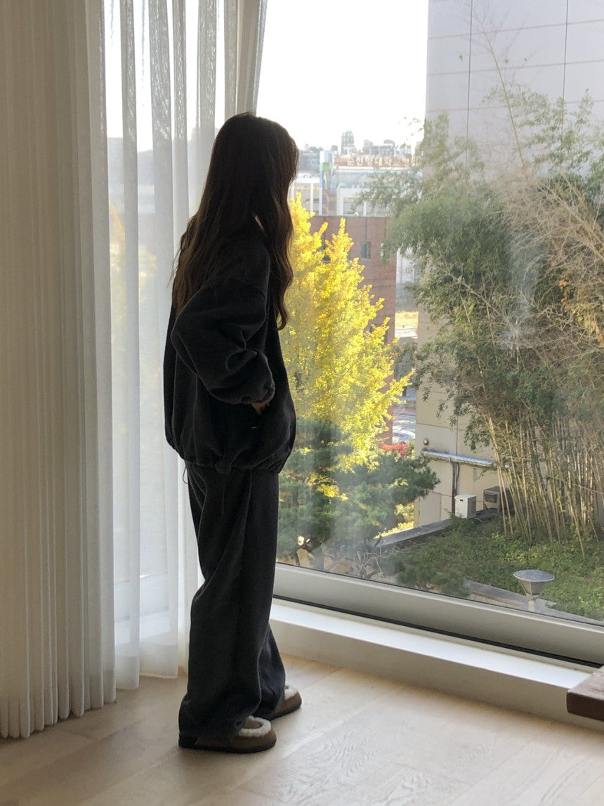 Luzern fleece zip up&pants-3col