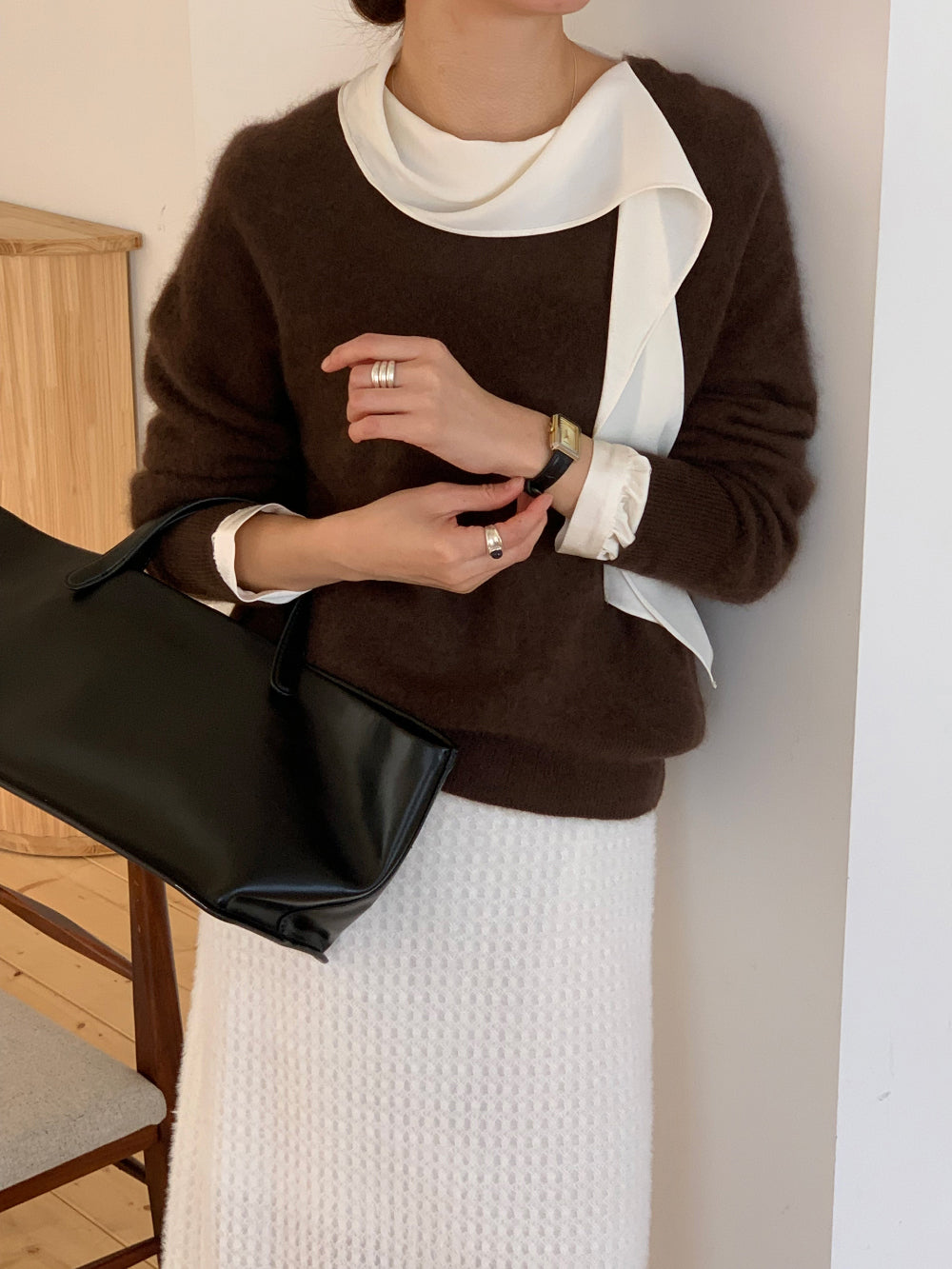 house tie blouse-3col