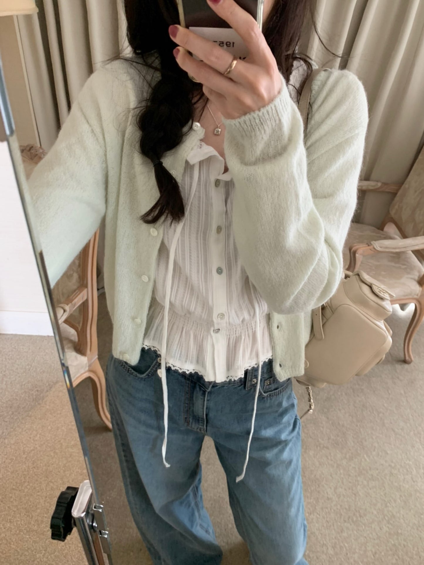 Llama Cardigan-4col
