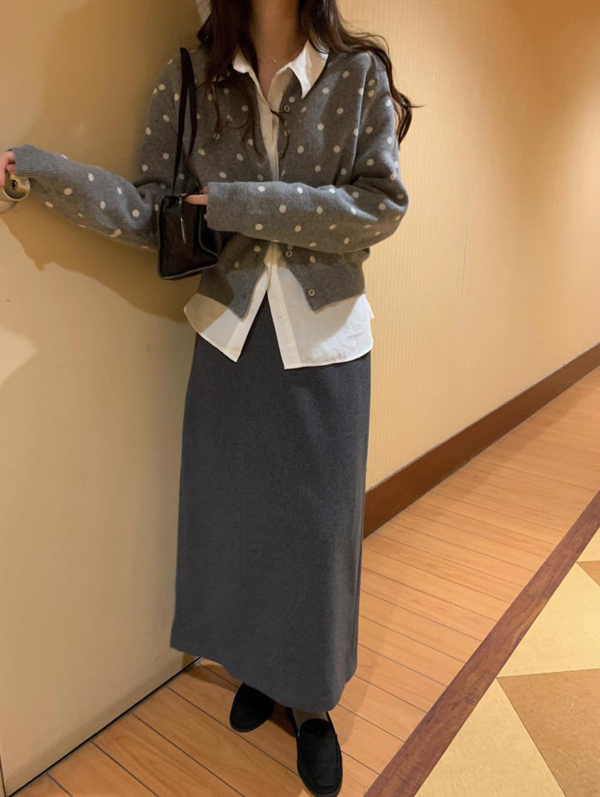 dot cash cardigan-2col