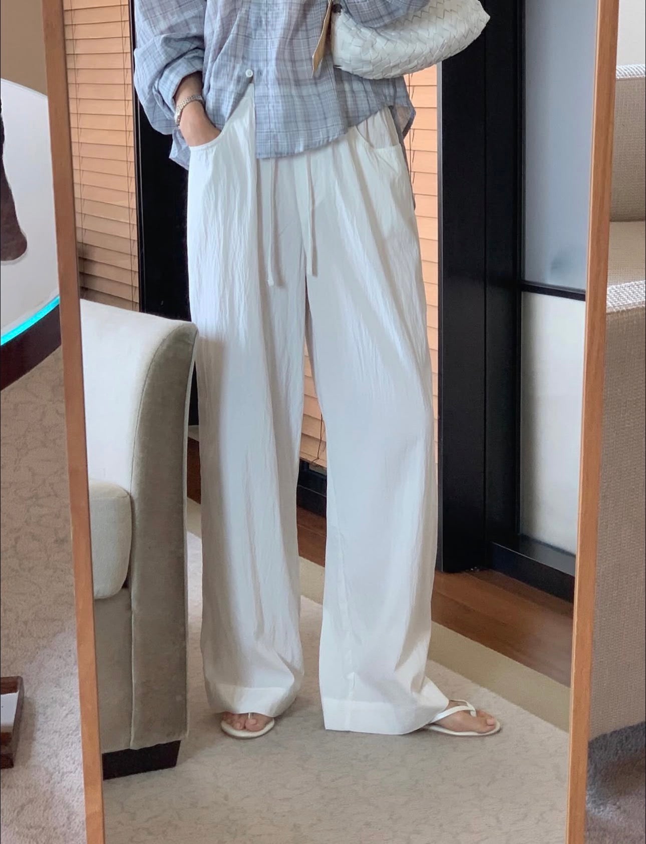 liter blusher nylon pants-3col