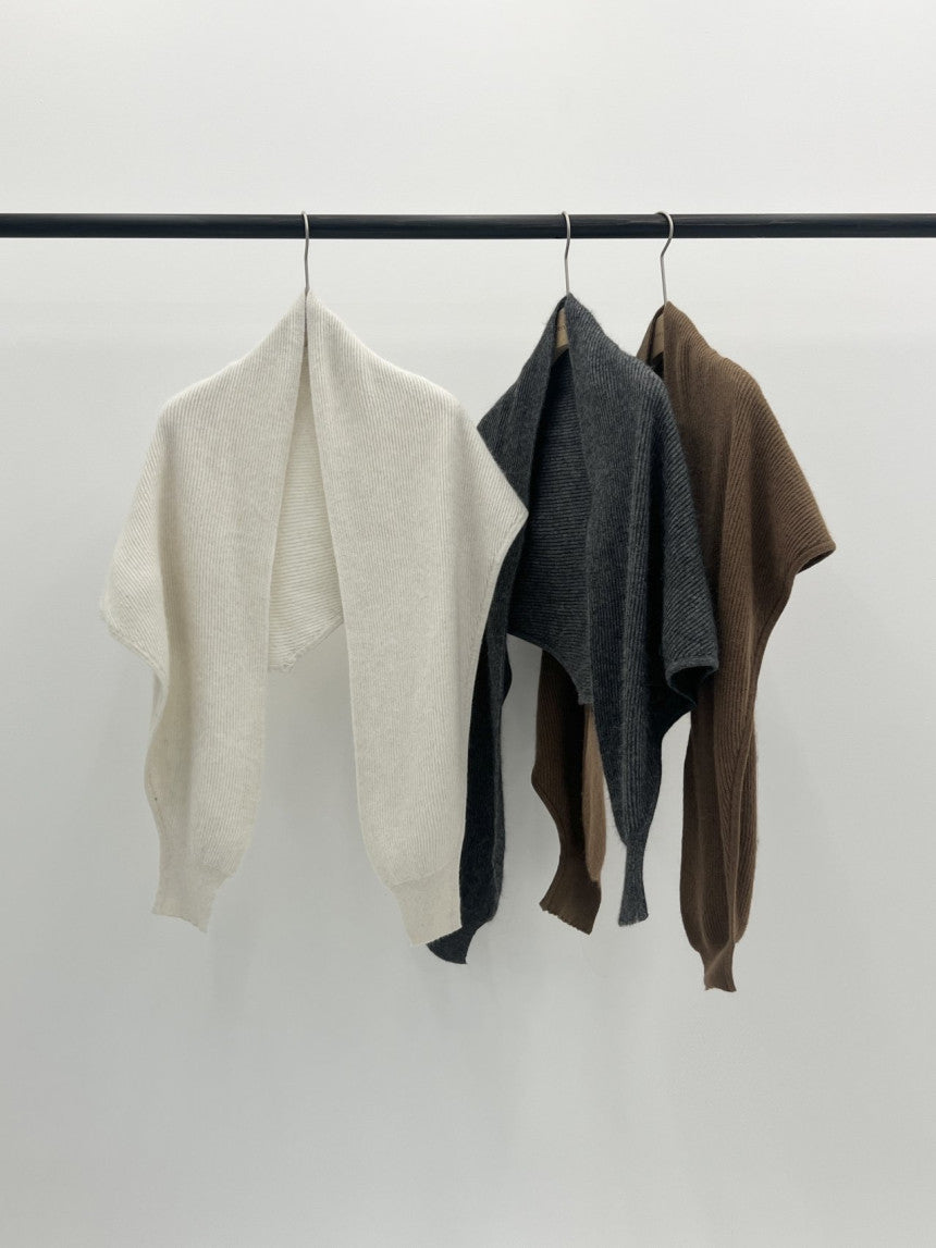 Verona raccoon knit bolero-3col