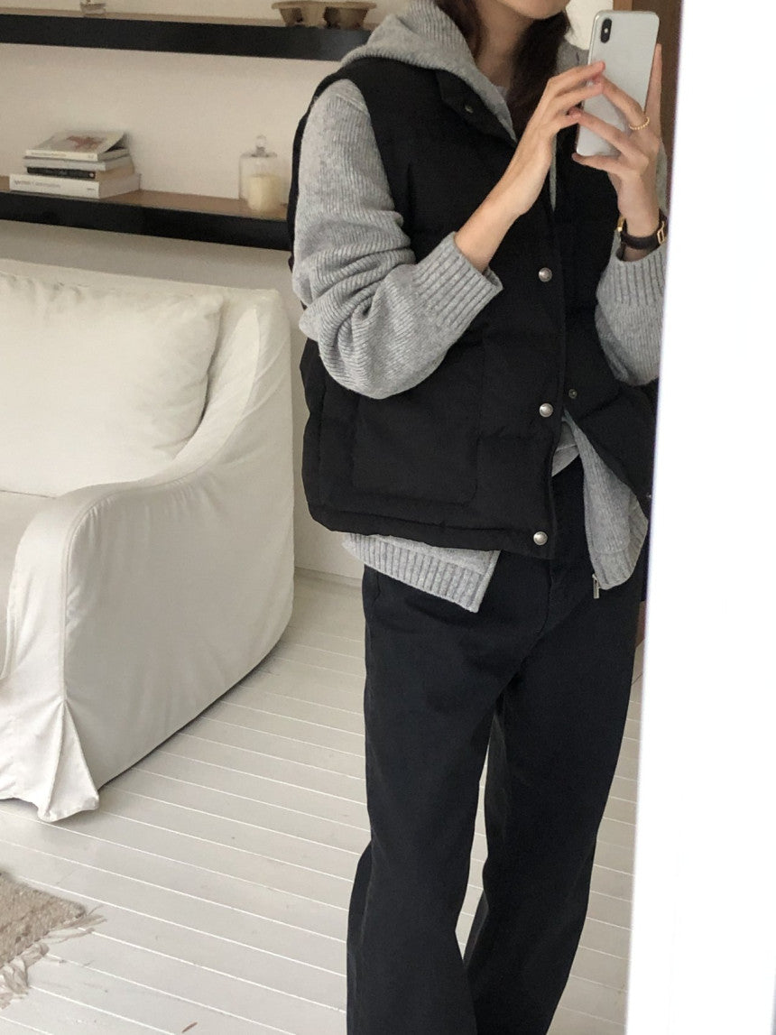 Bloom duckdown vest-3col