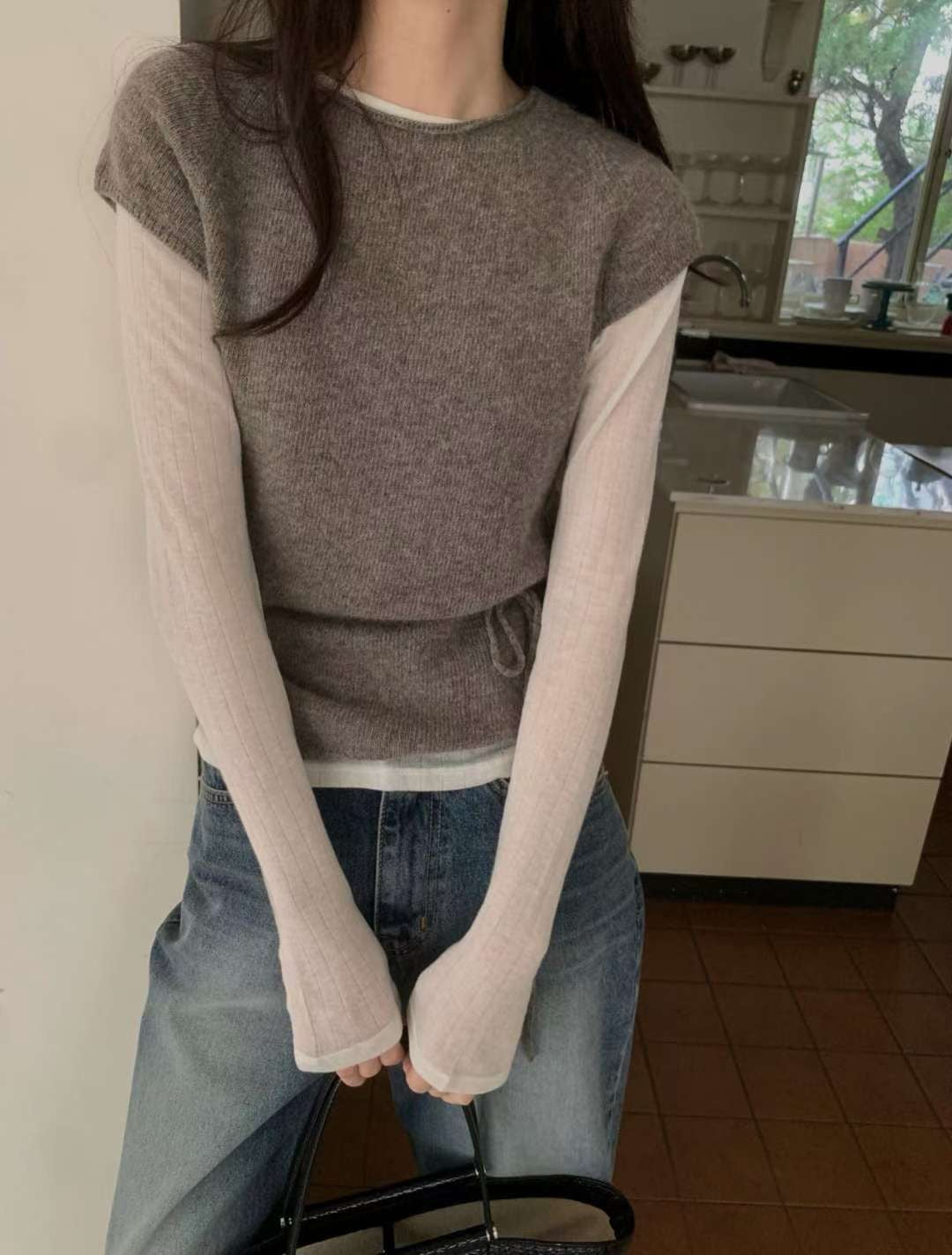 Fox belt knit-3col