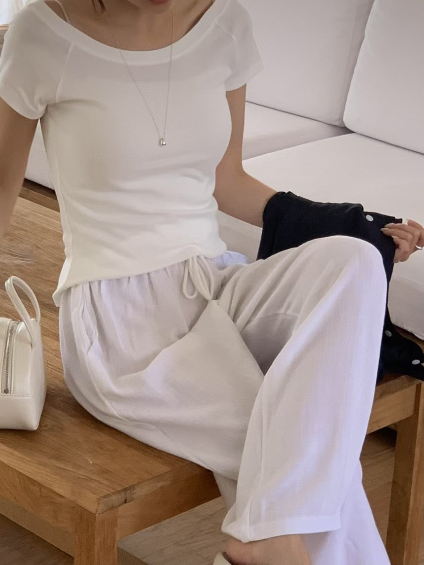 Vintage linen pants-3col