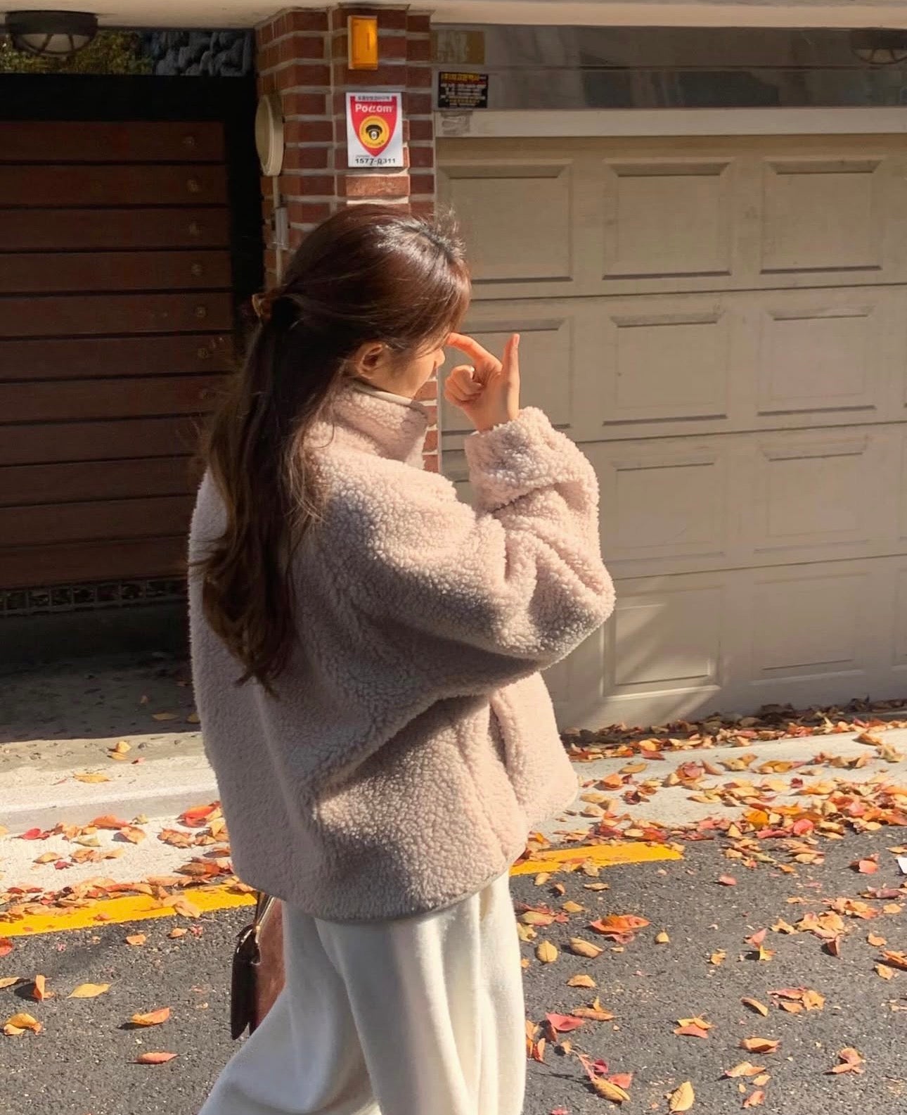 liter teddy searing fleece jumper-2col