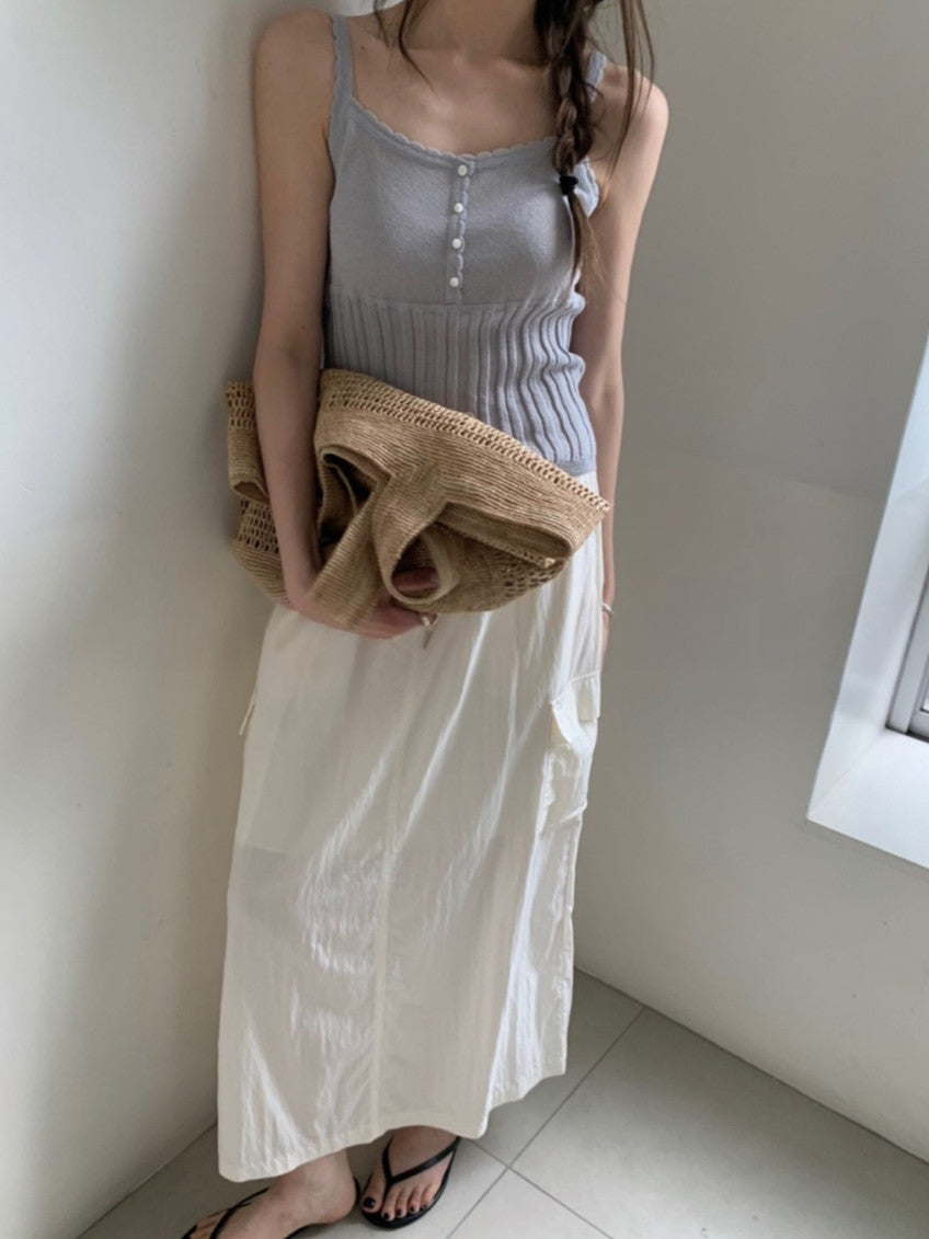 Jeanne cargo skirt-2col