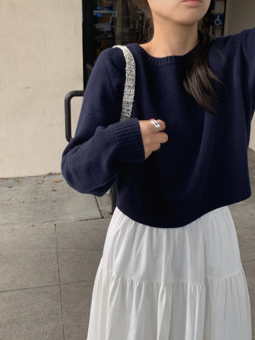 liter anna teard long skirt-2col