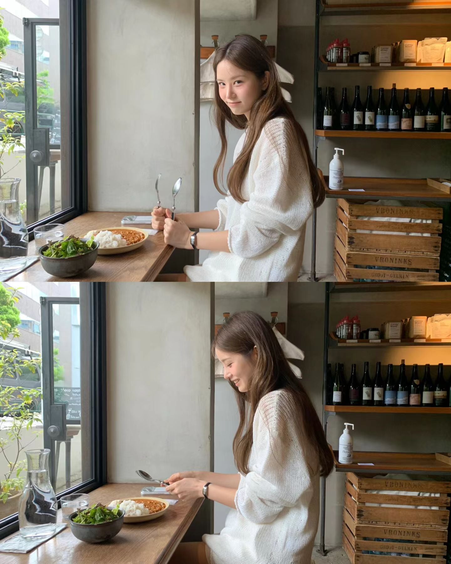 Ounce loose boat neck knit