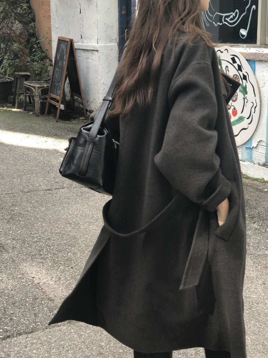 Noel high neck handmade coat-2col