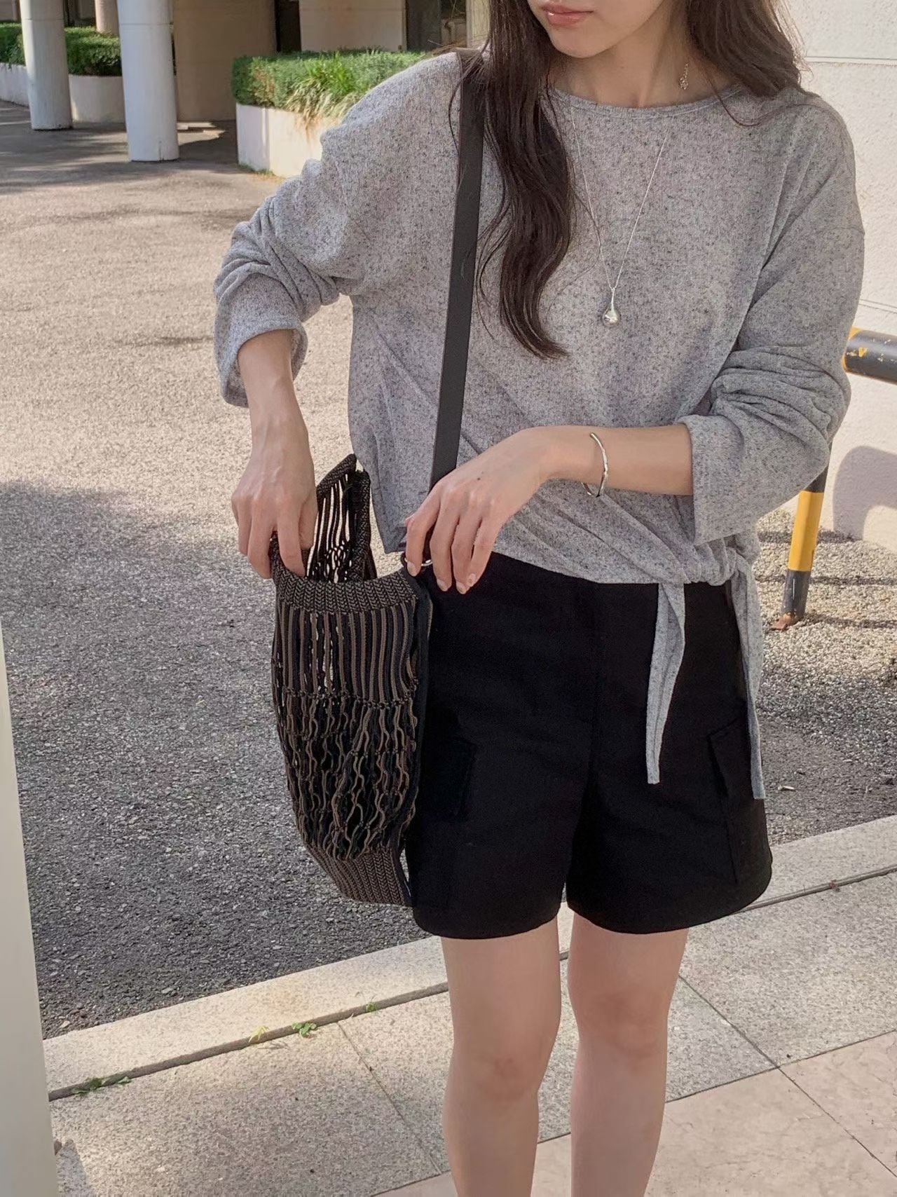 linen bow T-3col