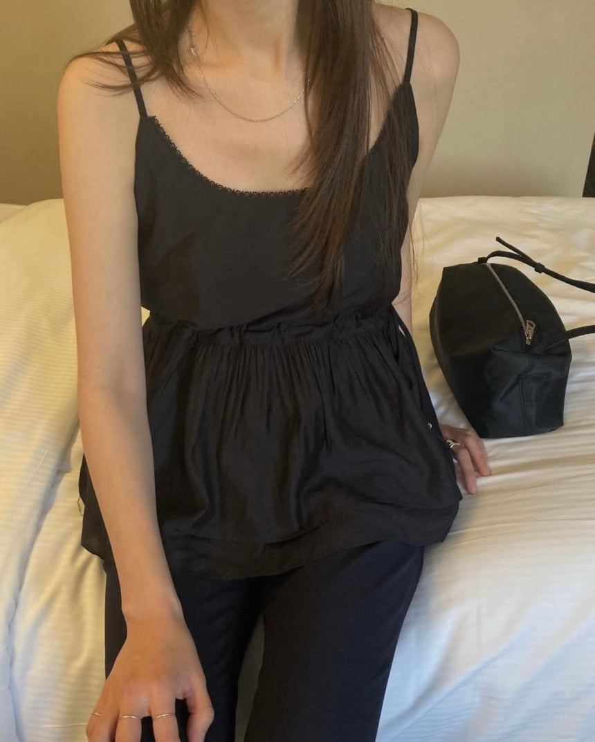 easy sleeveless blouse-2col