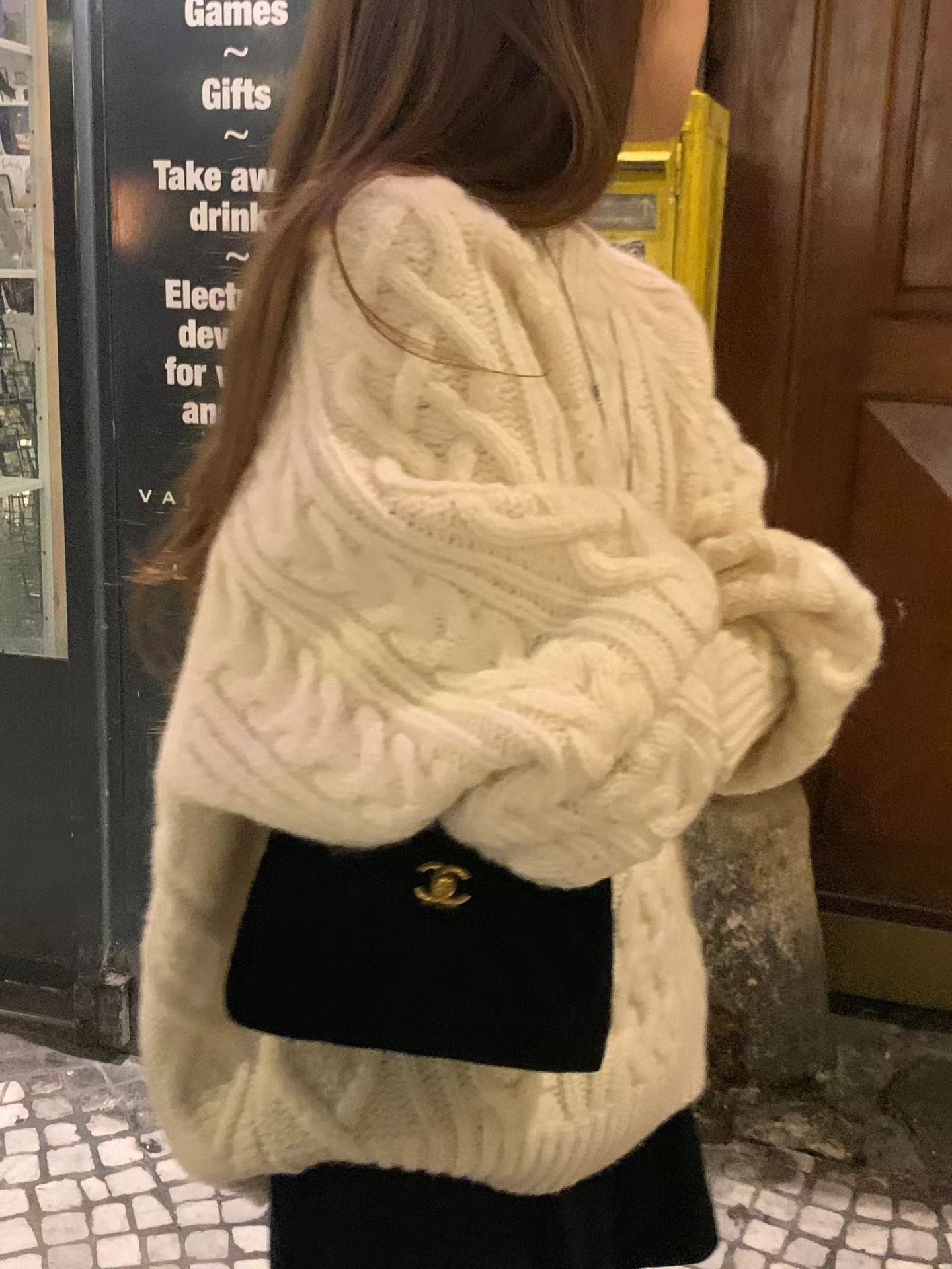 Ounce margo wool cable knit-2col